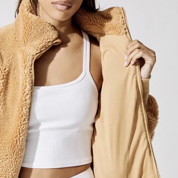 NWT Carbon38 Teddy Zip Up Jacket With Hood - M - Roots - Picture 5 of 5